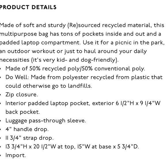 Madewell Brown and Black Tote Bag - Picture 3 of 13